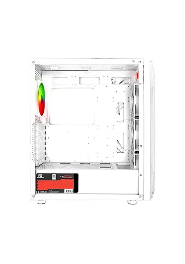 Powerboost Pb-p3701bw 650w 80+ Usb 3.2 Argb Atx Mid Tower Beyaz Kasa