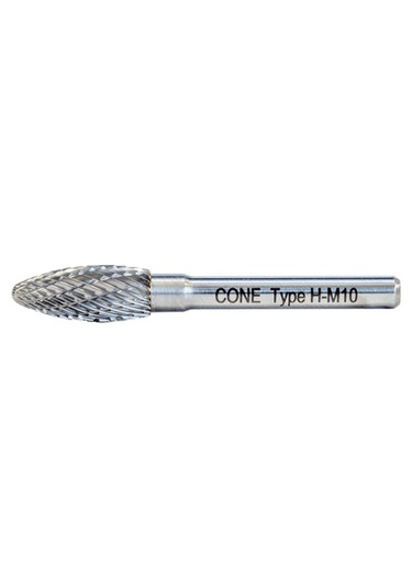 Cone Cone H Tipi Kavisli Çam Karbür Kalıpçı Frezeleri 10mm