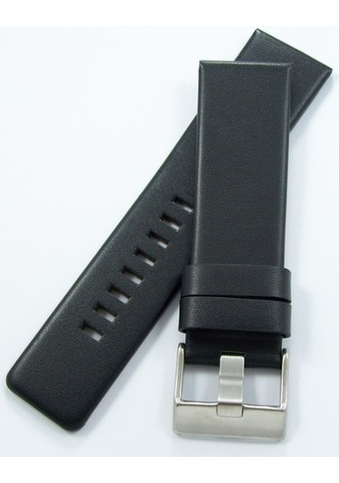 Bizon Siyah Deri Saat Kordonu 26Mm Diesel Model Spor Saat Kayışı