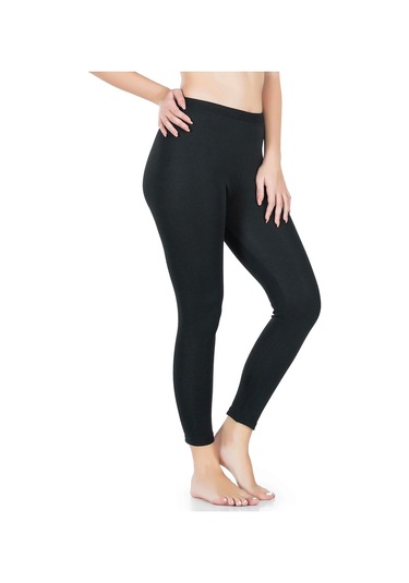 Derya Kurşun Düz Uzun Kadın Tayt 423 Siyah