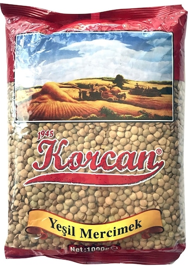 Korcan Yeşil Mercimek 2 x 1 KG