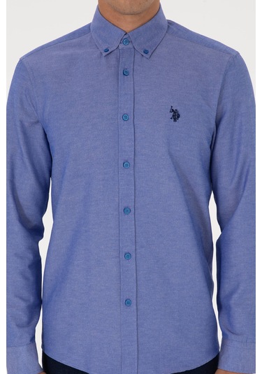 U.s. Polo Assn. Erkek Koyu Mavi Gömlek Basic 50316723-vr032 Koyu Mavi