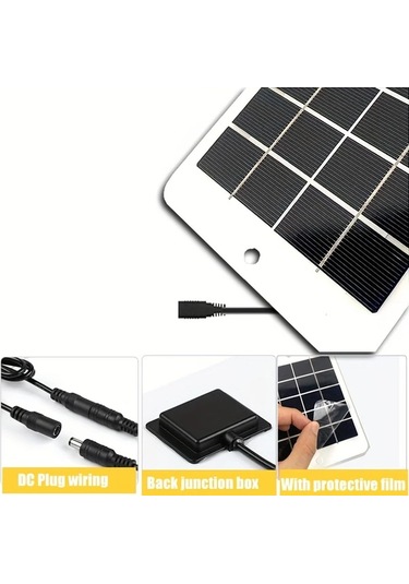 Xuweiwei 5w Güneş Enerjili Fan Kiti Tavuk Kümesi Çatı Ahır Seracılık Köpek Kulübesi Havalandırma Sistemi Pil Gerekmez