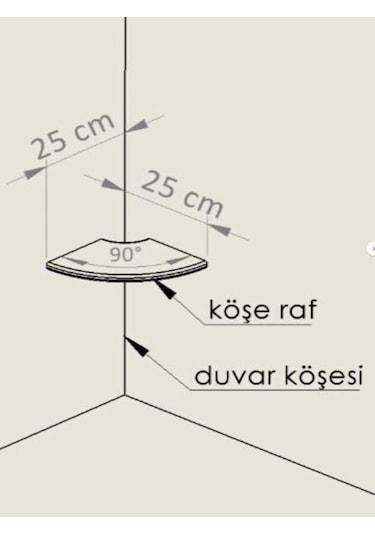 Yuvarlak Köşe Raf, Rafın Kesik Köşesi, Ahşap Yüzer Açık Kahverengi Rustik Raflar, Duvar Düzenleyici 1