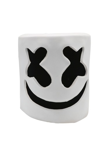 Marshmello Maskesi Dj Baş Örtüsü Cosplay Kaskı Parti Kostüm Aksesuarı  Aksesuarları