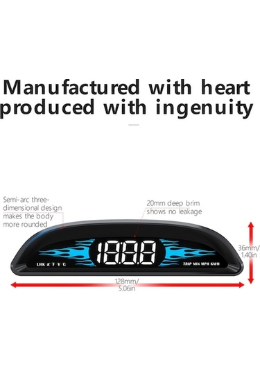 Pazly Araba İçin Yeni Obd Kilometre Head-up Display B2 Çok Fonksiyonlu K20441