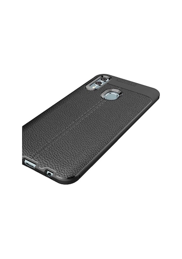 Huawei P Smart 2019 Kilif Deri Tarzi Niss Silikon Case 357682755