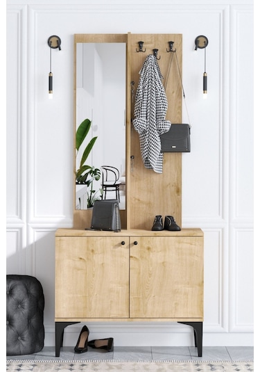 Decormet Lasha Vestiyer Safir Meşe -dec-20075 Çok Renkli