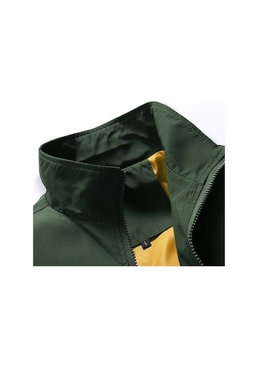 Pasifix Düz Renkli Kolaj Uzun Kollu Stant Yaka Erkek Ceket 001