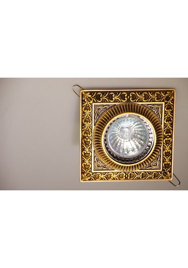 Eskitme Ahşap Desenli Versace Led Spot