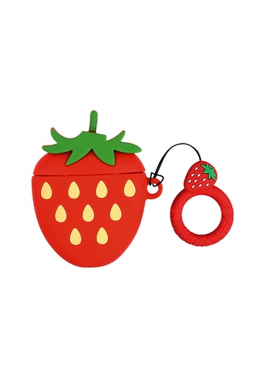 Bipower Airpods 1-2 Kılıf Çilek Kırmızı