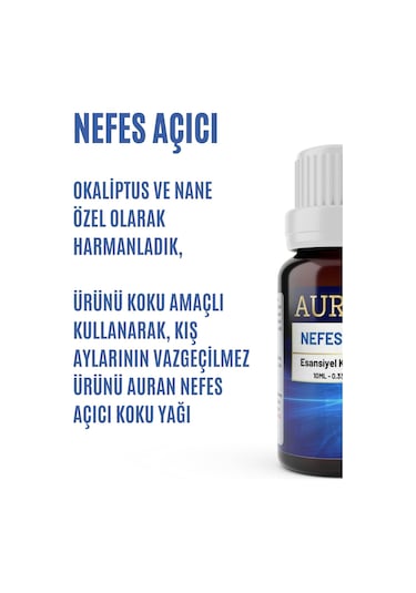 Auran Nane & Okaliptüs Esansiyel Uçucu Koku Yağı 10 ML