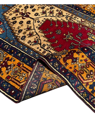 El Dokuma Sıfır Yahyalı Halısı 105x185 Özel Model Yün Namazlık