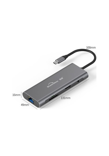 Sones Blueendless 9'u 1 Arada Çok İşlevli Type-c / Usb-c Hub Genişletme Yuvası