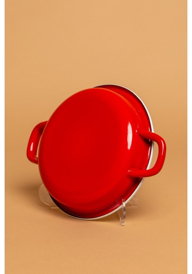 La Vita Rossa Vintage Emaye Kırmızı Sahan Ebutay Kırmızı