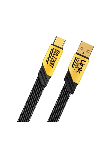 Linktech K470 Mecha Style USB - Type-C 66 W 6A 1.2 M Hızlı Şarj Kablosu