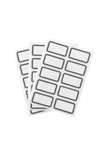 Keskin Okul Etiketi Tek Renk Siyah 3 Lü 220892-99 Diğer