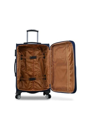 Fossil Ultra Light Kumaş Unisex Büyük Boy Valiz Lacivert Fsl010 Lacivert