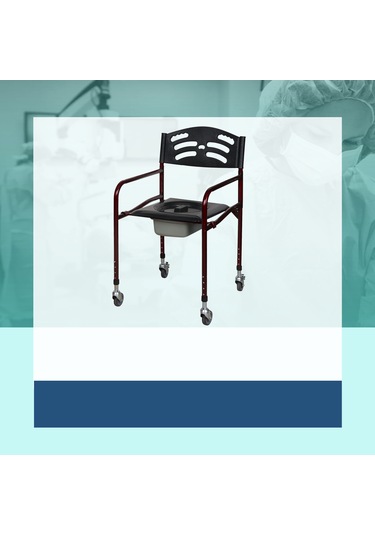 Rkl3210 Katlanır Klozetli Sandalyte Tekerlekli Standart Kapaklı