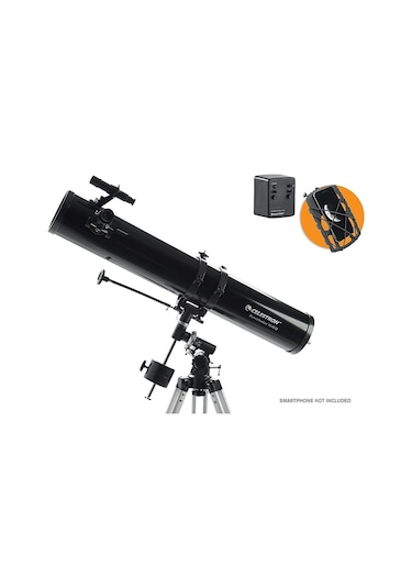 Celestron Powerseeker 114 Eq Ay Takip Motoru Ve Telefon Adaptör Teleskop Siyah