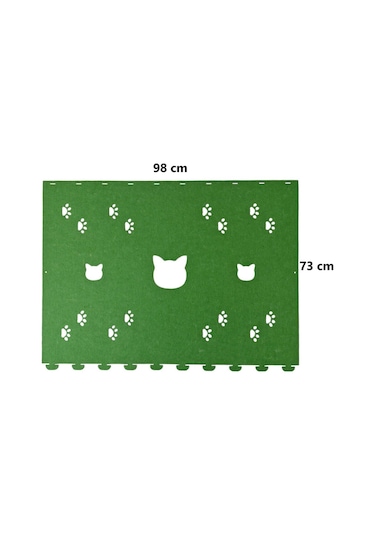 Kedi Oyuncağı Tüneli 1. Kalite 3mm Keçeden Geçmeli Kedi Ve Pati Figürlü 9 Renk A5