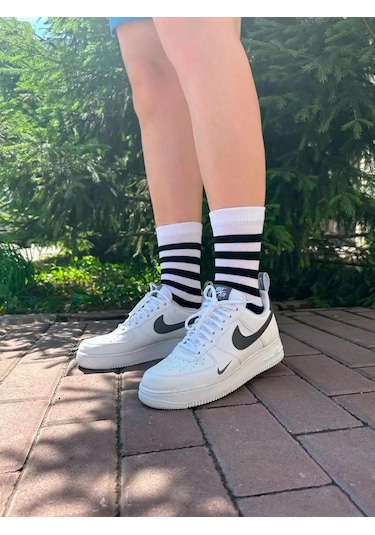 Beautısoks Şeritli Uzun Çoraplar 167203182 Beyaz