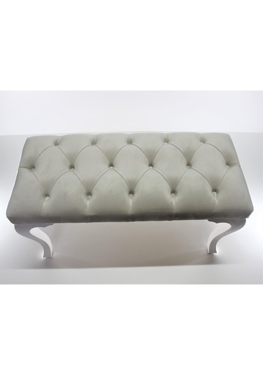 Krem Chester Model Babyface Kumaş Bench&koltuk&tabure&pofuduk Yatak Odası Takımı Ucu&önü Puff