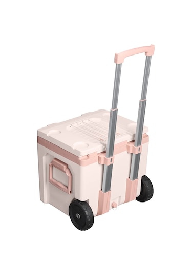 Stanley Adventure Wheeled Soğutucu Çanta 47 Lt / Rose Quartz Pudra