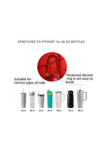 Stanley Su Bardağı Noel İçin El Tipi Halat Örme Askı Cbtx Kırmızı