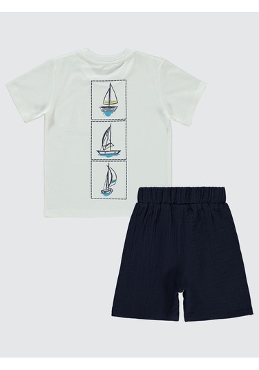 Civil Boys Erkek Çocuk Kaprili Takım 2-5 Yaş Ekru Ekru