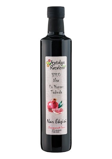 Antalya Reçelcisi %100 Nar Ekşisi Classy 500 Ml Cam Şişe