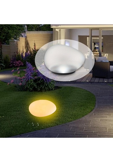 Suntek Çim Yürüyüş Yolu Bahçe İçin Çakıl Şeklinde Sıcak Işık