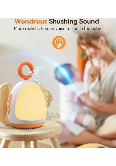 Dreamegg Beyaz Gürültü Makinesi - 8 Rahatlatıcı Ses - Turuncu