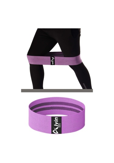 Supreme Pamuklu Squat Bant - Kaydırmaz İç Yüzey İle Hafif Ve Orta Sert Seçenekler Mor
