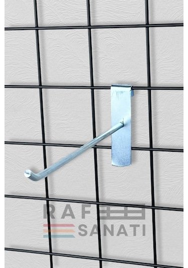 25 Adet Tel Pano Kancası 15 Cm Askı Kanca Raf Askısı Raf Aksesuar Galvaniz