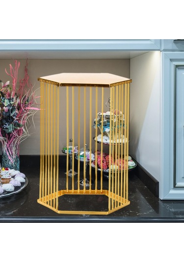 Suntek Kek Standı Rafı Aperatif Ekran Altın-17,8cmx24,3cm Altın 17,8cmx24,3cm