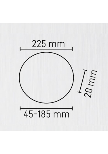 Maxled 36w Yuvarlak Sıva Altı Ayarlanabilir Geçmeli Backlight Led Panel 6500k Beyaz