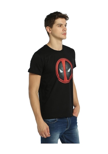 Bant Giyim - Deadpool Siyah Erkek T-shirt Tişört Siyah