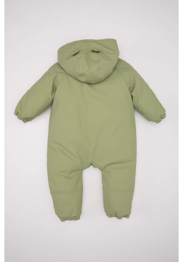 Defacto Erkek Bebek Su İtici Kapüşonlu Fermuarlı Tulum Mont C7762a525aukh271 Haki