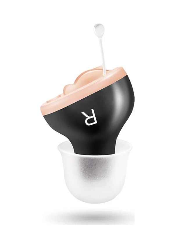 Hongboboutique In-ear Digital Noise-canceling Amplifier Right Ear, Black 01