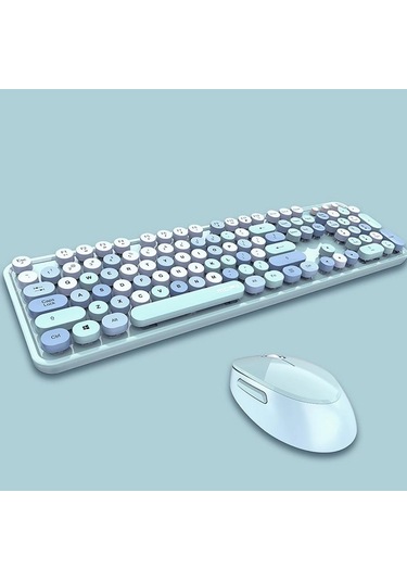 Sepetegelsin Mofii Sweet Mavi Kablosuz Klavye Mause Set
