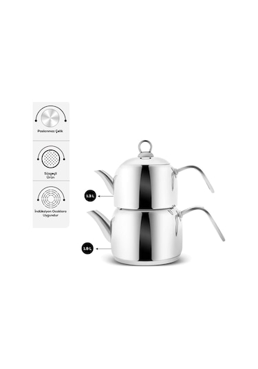 Karaca  Urban İndüksiyon Tabanlı Midi Çaydanlık Takımı