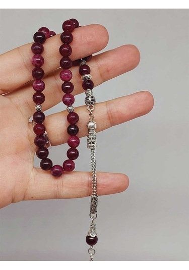 Lal Granat Garnet Taşı Tesbih 33lük 6mm 42235 Çok Renkli