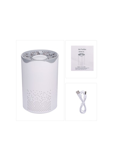 Mufunye Ev İçin Hava Temizleyici - Formaldehit, Koku, Duman, Toz Ve Polen Giderici - 20m³ Kapasite - 35db Sessiz Çalışma Beyaz