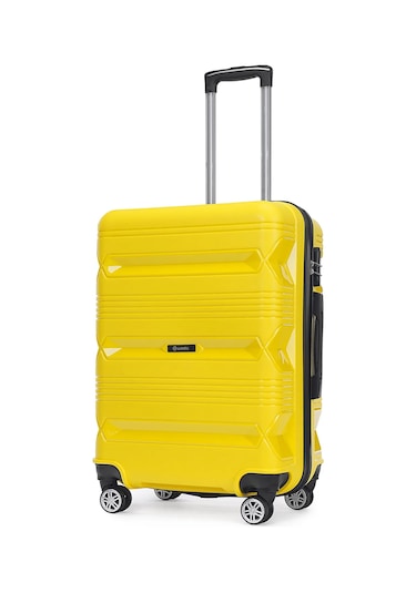 Wexta Wx-pp14 Sarmal Sarı Orta Boy Polipropılen Valiz Sari