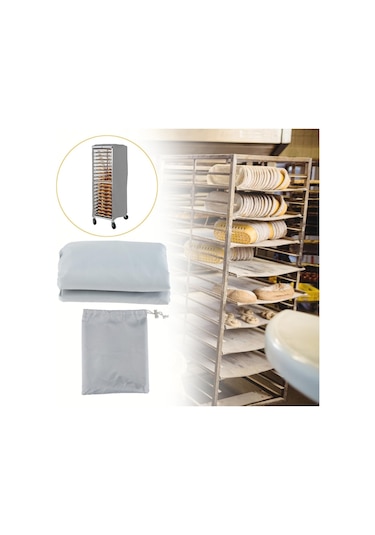 Suntek Ekmek Rafı Kapağı 20 Tier Fırın Tek Raf Mutfak Ev Gri