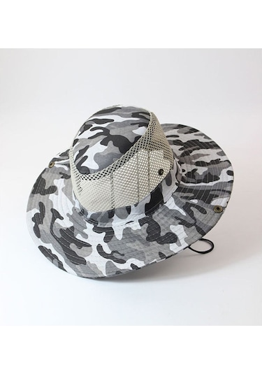 Kardelen Butik Denizli Sniper Camouflage Şapka 56-58 Cm Gri Gri