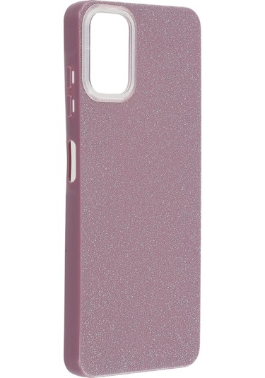 For Samsung Galaxy Uyumlu A06 Case Imd Glitter Tpu Phone Cover Large Camera Cutout - Purple Mor
