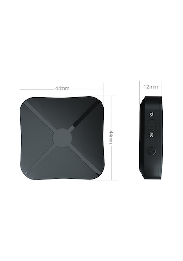 Mufunye Kn319 Bluetooth 4.2 Çift Fonksiyonlu Transmitter/receiver - Kablosuz Ses Dönüştürücü, Ev Sistemleri Ve Telefonlar İçin Taşınabilir Adaptör Siyah