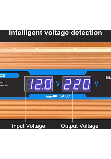 Sones Carmaer 48v 220v 500w Araba Çok Fonksiyonlu Çift Dijital Ekran Invertör Ev Güç Dönüştürücü